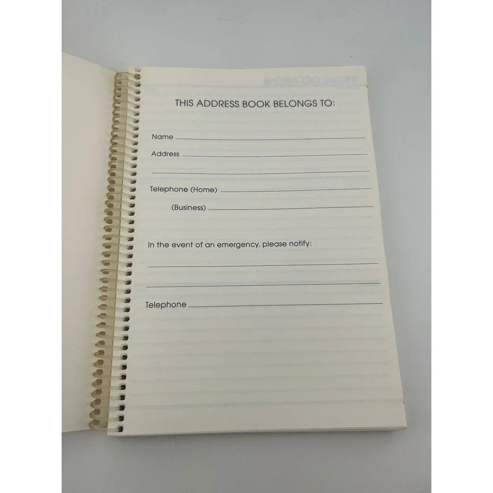 Precious Moments Ambassador Address Book‎ Spiral Bound Vintage 1996